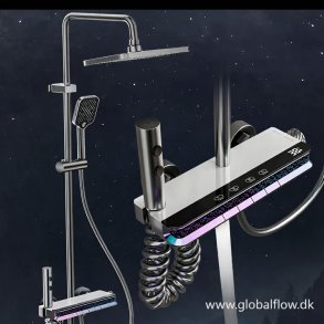 SmartFlow Digital Shower - Hvid - Sort