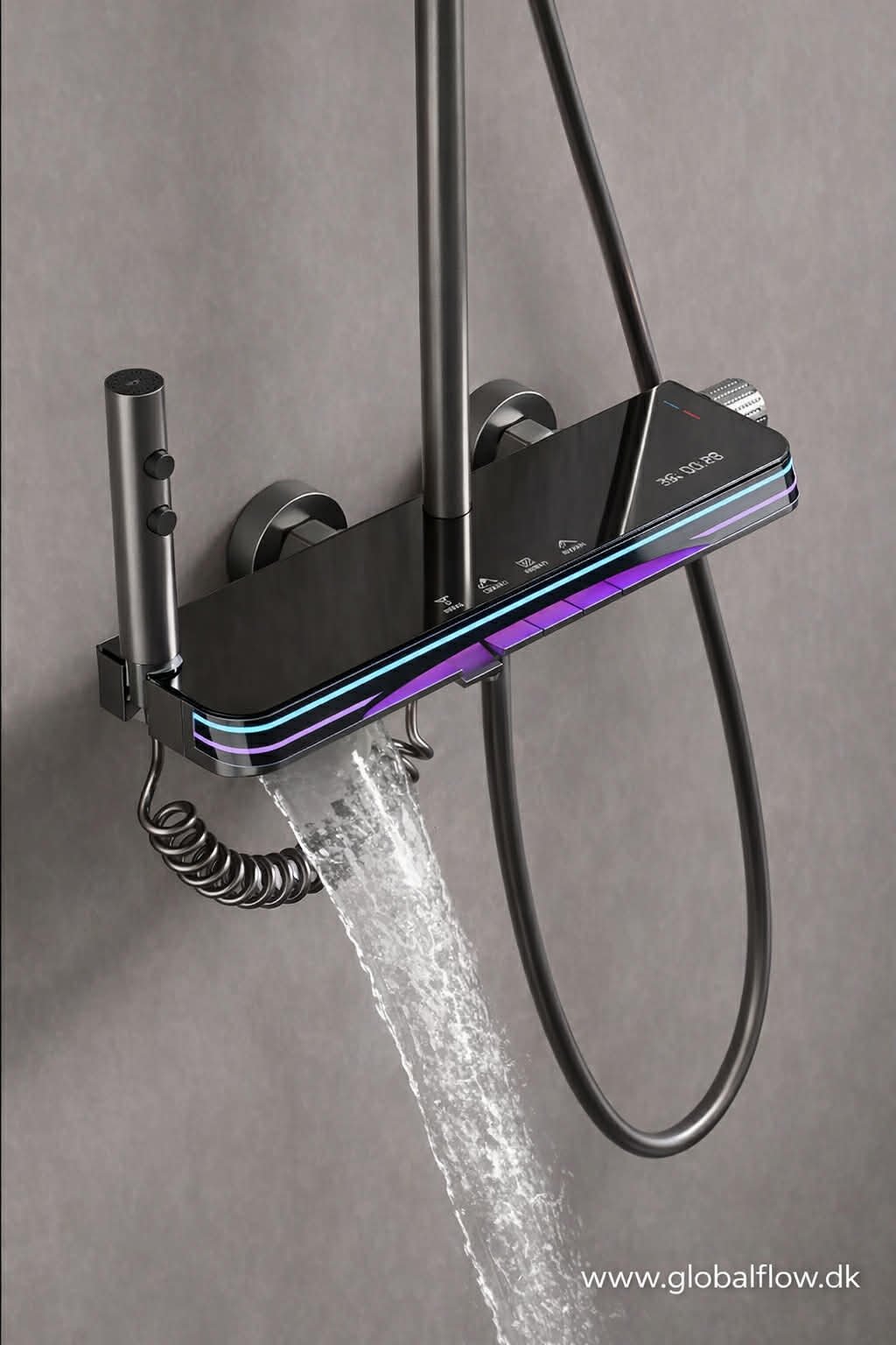 SmartFlow Digital Shower - Sort 