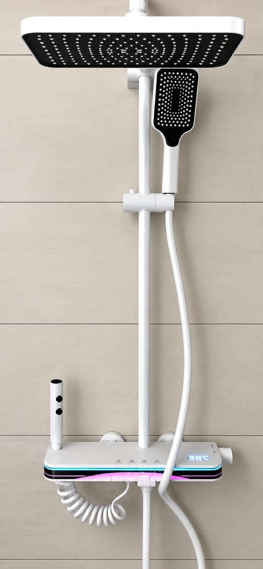 SmartFlow Digital Shower - Hvid